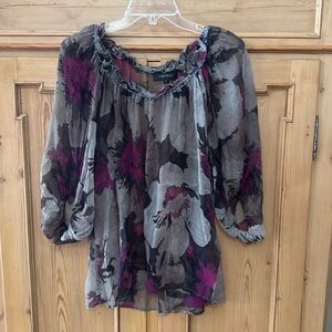 Sheer blouse / tunic Karen Kane size L